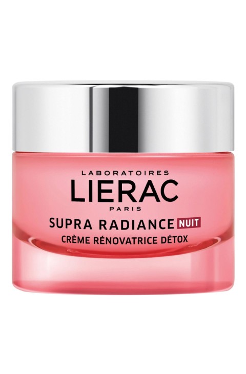 Lierac Supra Radiance - Crema Viso Detox Antietà Rinnovatrice Notte, 50ml
