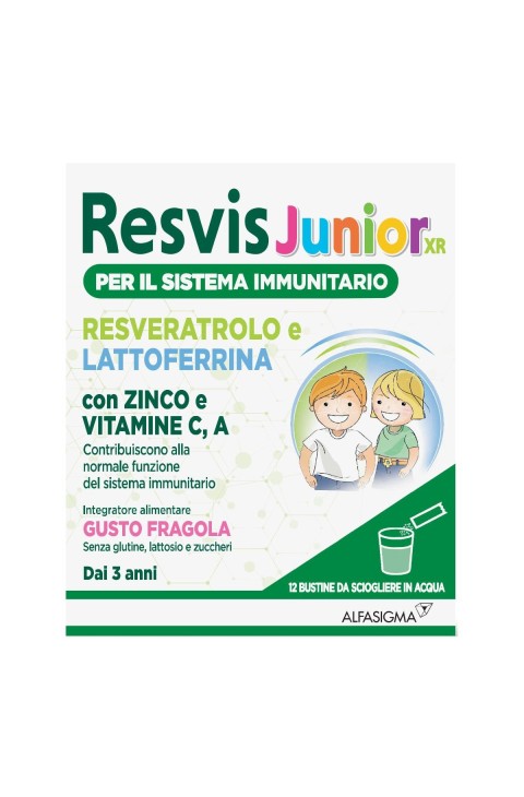 Resvis Junior XR Integratore per il Sistema Immunitario 12 bustine