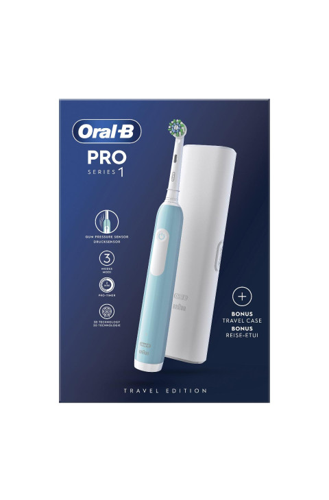 Oral-B PRO Series 1 Spazzolino Elettrico Blu + 1 Testina + Custodia