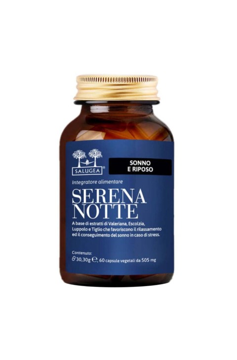 Salugea Serena Notte Integratore per Dormire Bene, 60 Capsule Vegetali
Salugea Serena Notte Integratore per Dormire Bene, 60 Capsule Vegetali