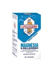 Magnesia S.Pell 90% Polvere per Sospensione Orale Magnesio Idrossido Senza Aroma Trattamento Stitichezza Occasionale e Antiacid