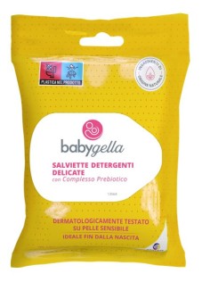Babygella Prebiotic - Salviettine Detergenti Delicate, 15 pezzi