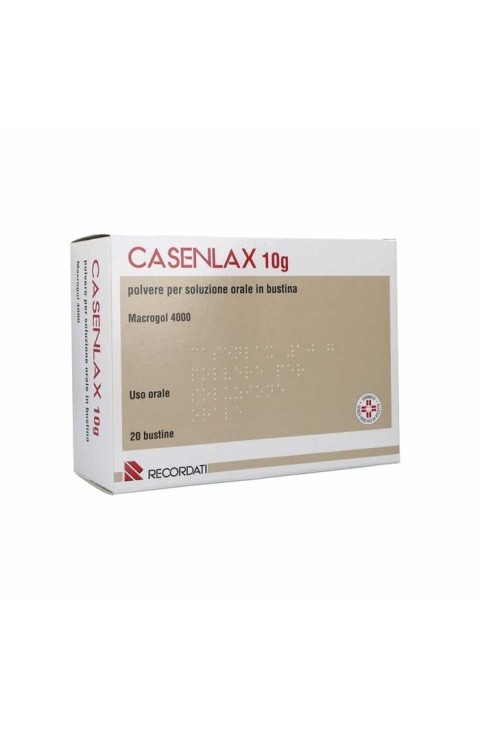 Casenlax 10g Macrogol 4000 Trattamento Stipsi di Adulti e Bambini, 20 Bustine
