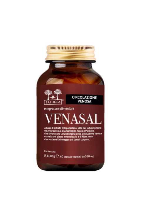 Salugea Venasal Integratore Circolazione Venosa, 60 Capsule Vegetali
