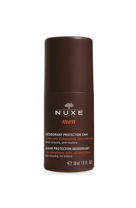 Nuxe Men - Deodorante Roll On Uomo Protezione 24 Ore Anti Macchie, 50ml