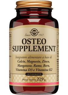 Osteo Supplement Integratore Ossa e Denti, 120 Tavolette
