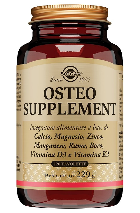 Osteo Supplement Integratore Ossa e Denti, 120 Tavolette
Osteo Supplement Integratore Ossa e Denti, 120 Tavolette