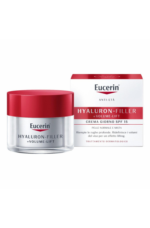 Eucerin Hyaluron-Filler + Volume-Lift - Crema Giorno Pelli Normali Miste, 50ml Eucerin Hyaluron-Filler + Volume-Lift - Crema Giorno Pelli Normali Miste, 50ml