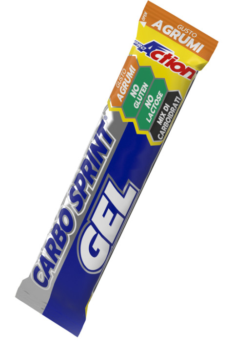 ProAction Carbo Sprint Gel Integratore Energetico per Sportivi Gusto Agrumi,25ml
