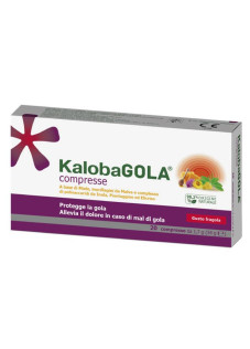 KalobaGOLA Faringe e Laringe Gusto Fragola, 20 Compresse