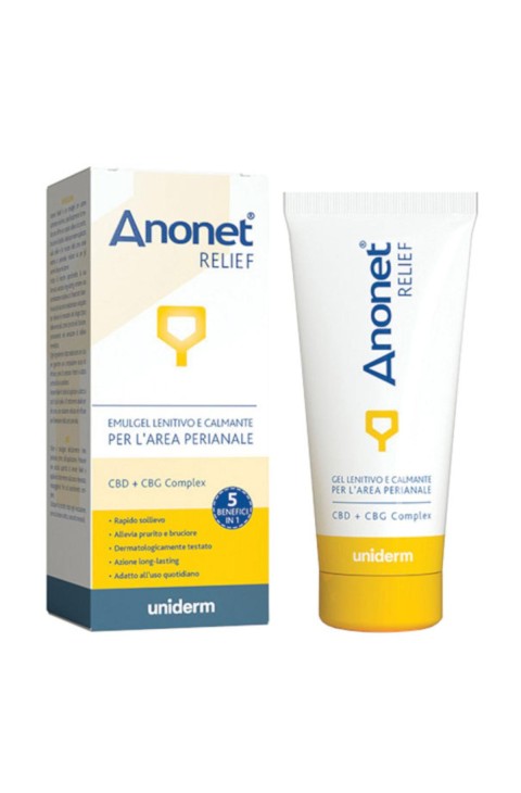 Anonet - Relief Emulgel Lenitivo e Calmante per l'area Perianale, 25ml