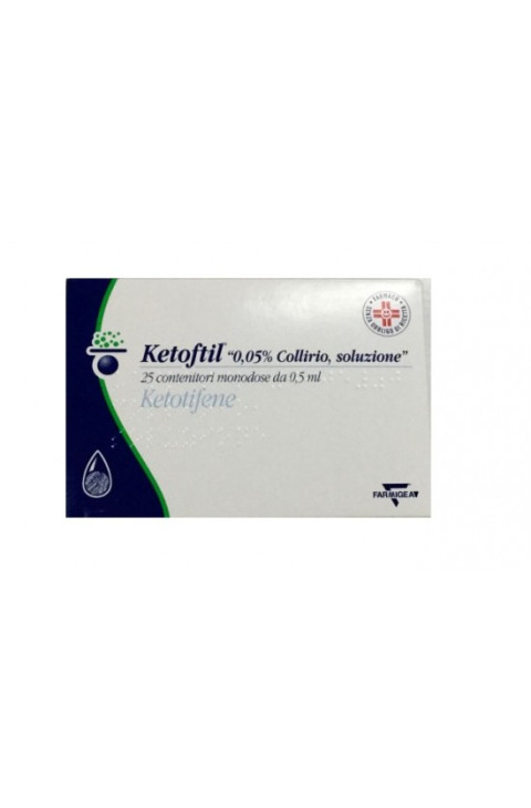 Ketoftil Collirio 0,05% Ketotifene 25 Fiale 0,5 ml