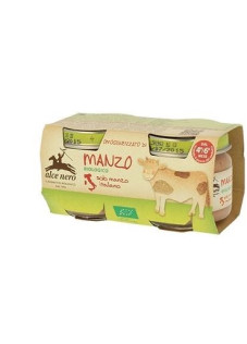 OMOGENEIZ MANZO BIO 2X80G ALCE