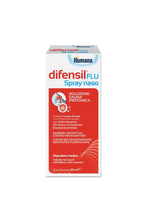 Difensil Flu Spray Naso Soluzione Salina Ipertonica, 30ml