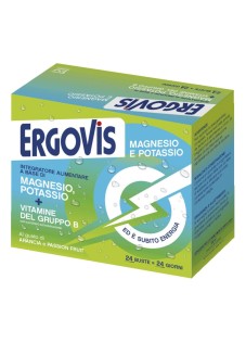 EG Ergovis - Magnesio Potassio e Vitamine B Integratore con Zucchero, 24 Bustine

