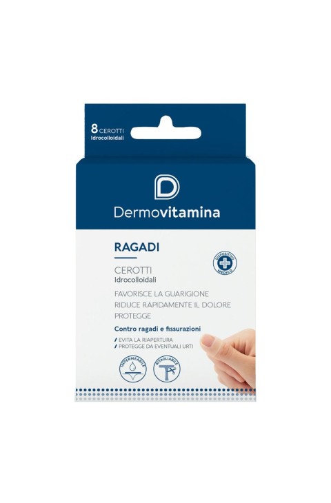 Dermovitamina Ragadi Cerotti Idrocolloidali contro Ragadi e Fissurazioni, 8 Pezzi
