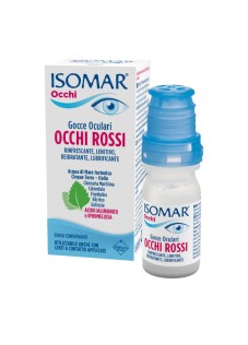Isomar Occhi Rossi - Gocce Oculari con Acido Ialuronico 0,20%, 10ml