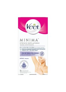 Veet Minima - Strisce Depilatorie Ascelle Ipoallergeniche, 16 Strisce