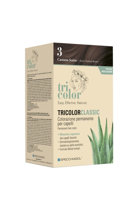 Specchiasol Tricolor - Classic Colorazione Permanente Capelli 3 Castano Scuro

