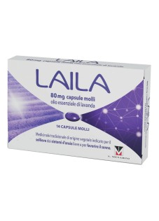 Laila per Ansia Lieve a base di Olio Essenziale di Lavanda, 14 Capsule Molli
