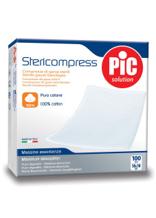 Pic Stericompress Compresse Di Garza Sterili 10X10 cm 100 Garze