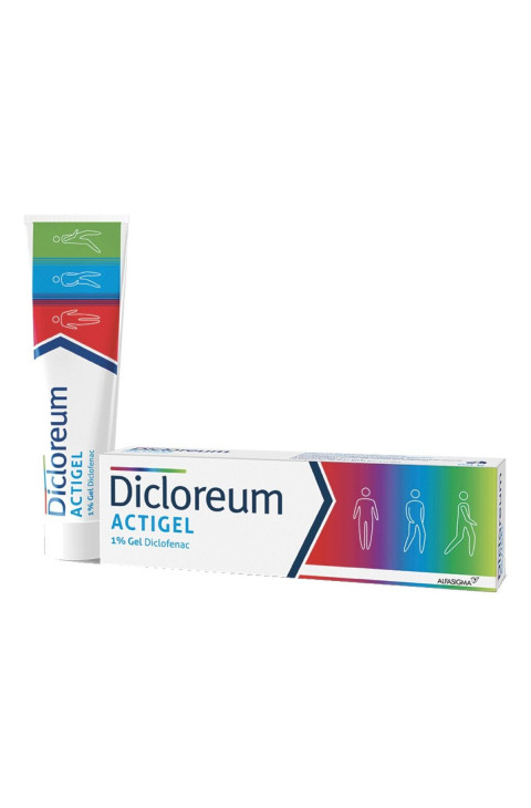 Dicloreum Actigel 1% Gel Diclofenac per Dolori Articolari e Muscolari, 50g