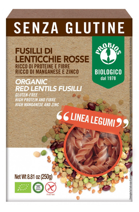 FUSILLI 100% LENTICCHIE ROSSE