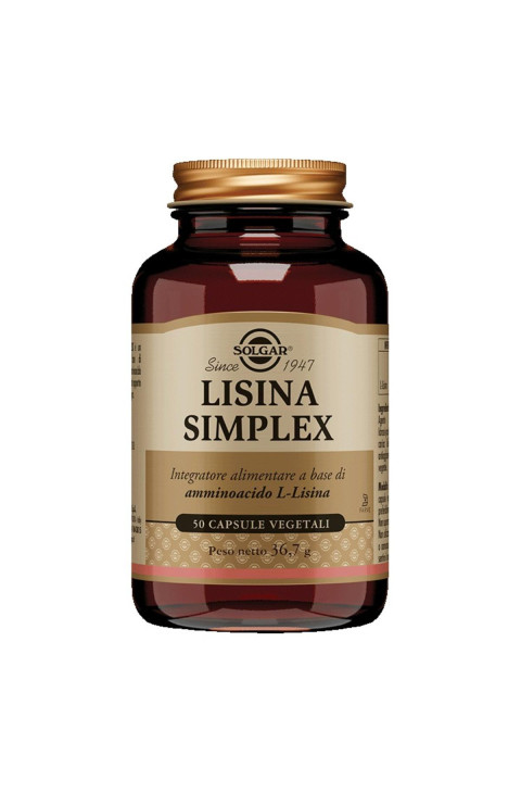 Lisina Simplex Integratore Alimentare, 50 Capsule Vegetali
