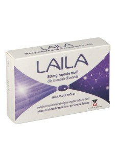 Laila per Ansia Lieve a base di Olio Essenziale di Lavanda, 28 Capsule Molli