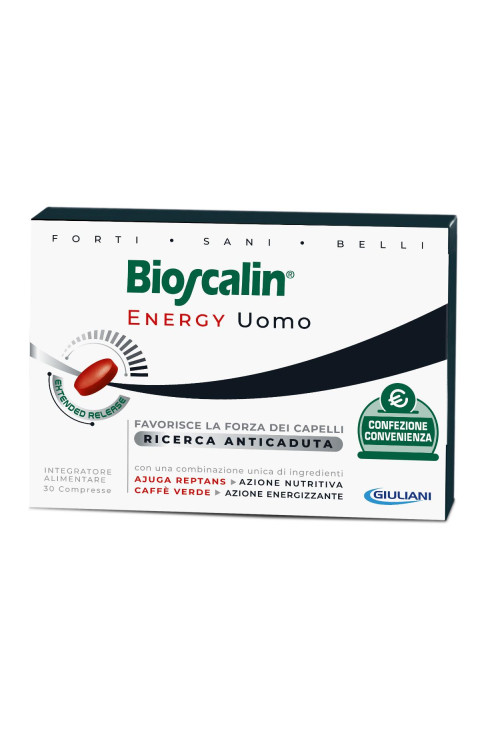 Bioscalin Energy Capelli Uomo Integratore Alimentare, 30 Compresse