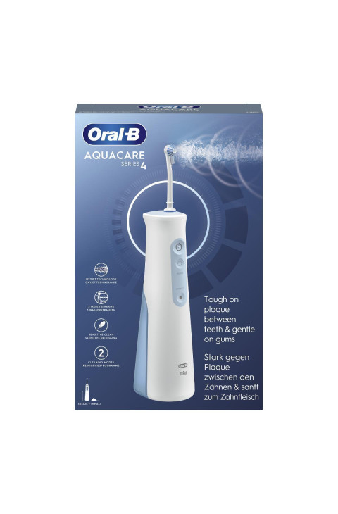 Oral-B Idropulsore Portatile Aquacare 4 con Tecnologia Oxyjet, 1 Idropulsore