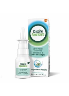 Rinazina Aquamarina Spray Nasale Ipertonico Decongestionante Raffreddore, 20ml