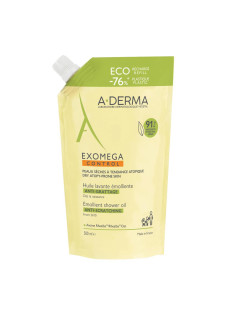 A-Derma Exomega Control - Olio Lavante Emolliente Refill Eco Ricarica, 500ml
