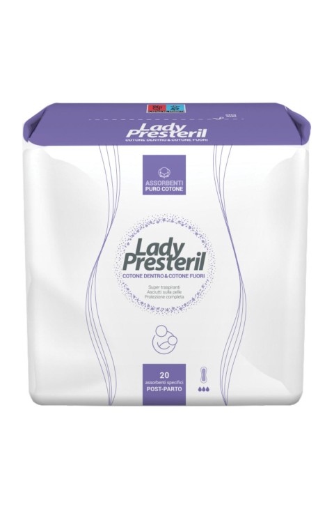 Lady Presteril Assorbente Post Parto, 20 assorbenti
