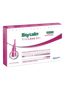 Bioscalin Tricoage 50+ - Fiale Capelli Anticaduta Ridensificanti Donna, 8 fiale