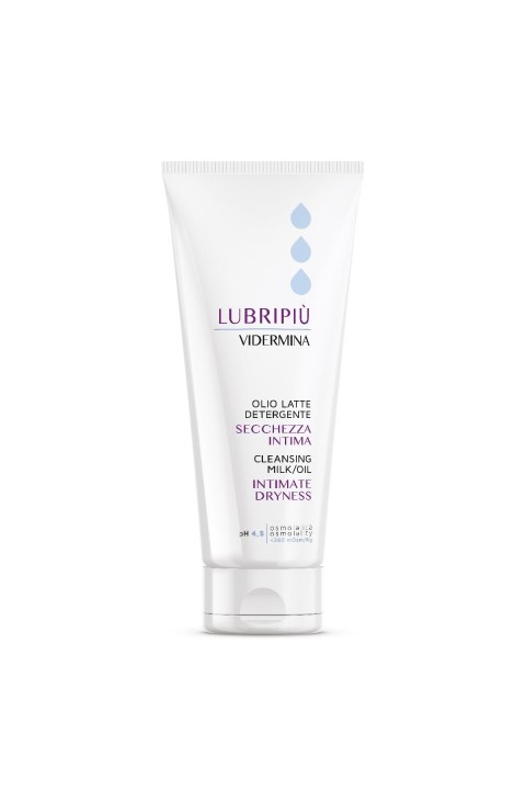 Vidermina Lubripiù Olio Latte Detergente Secchezza Intima pH 4,5, 200ml