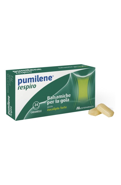 Respiro - Balsamiche per la Gola gusto Eucalipto Forte, 24caramelle