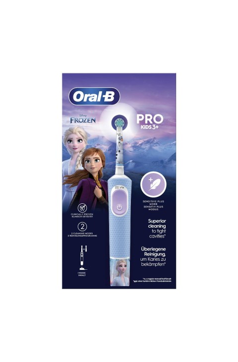Oral-B PRO Kids 3+ Spazzolino Elettrico Ricaricabile Frozen + 2 Testine