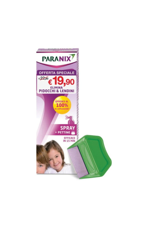 Paranix Trattamento Spray Antipediculosi 100ml + Pettine
