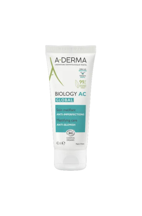 A-Derma Biology AC - Global Trattamento Opacizzante Anti Imperfezioni, 40ml
