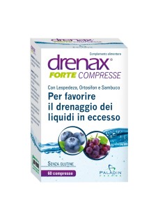 Drenax Forte Mirtillo per il Drenaggio dei Liquidi, 60 Compresse