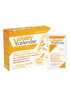 Vitality Astenase Integratore gusto Agrumi, 14 bustine