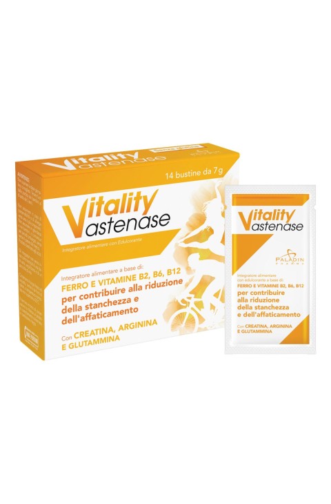 Vitality Astenase Integratore gusto Agrumi, 14 bustine Vitality Astenase Integratore gusto Agrumi, 14 bustine