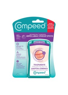 Compeed Trattamento dei sintomi dell'herpes Cerottini trasparenti, 15 pezzi
