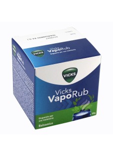 Vicks Vaporub Unguento Balsamico per Uso Inalatorio Rimedio per Raffreddore Mal di Gola Tosse e Naso Chiuso, 50g
