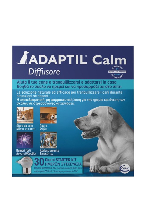 Adaptil Calm Diffusore Tranquillizzante Per Cani Con Ricarica 48ml