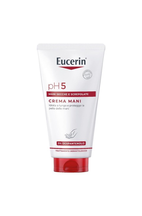 Eucerin pH5 - Crema Mani Screpolate per Pelle Secca e Sensibile, 75ml