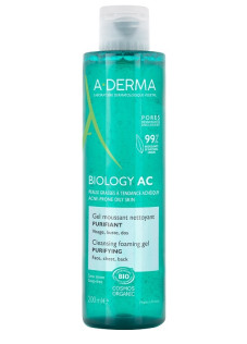 A-Derma Biology AC - Gel Detergente Schiumogeno Purificante, 200ml
