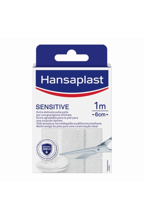Hansaplast Sensitive - Striscia da Ritagliare 1m x 6cm, 10 strisce