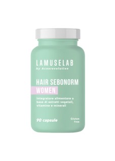 LaMuseLab Capelli e Pelle Grassa Integratore Sebonormalizzante Donna, 90 Capsule
